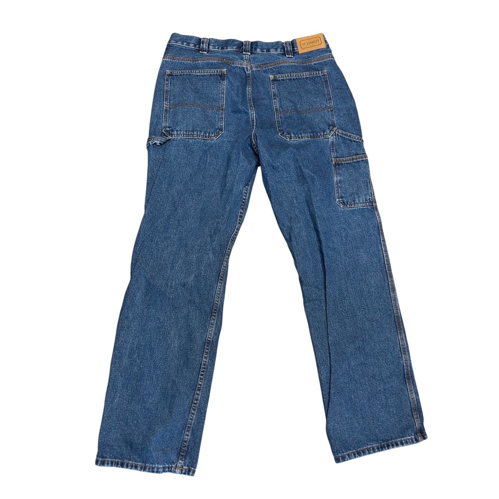 CE Schmidt‎ Workwear Carpenter Jeans Mens 36x34 Blue Denim Utility Pants